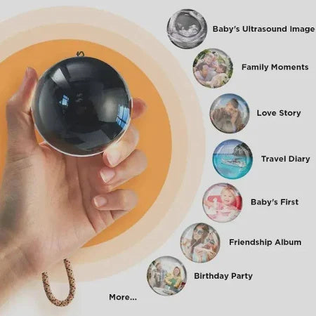 Memory Crystal Video Sphere – Customizable Photo & Video Gift