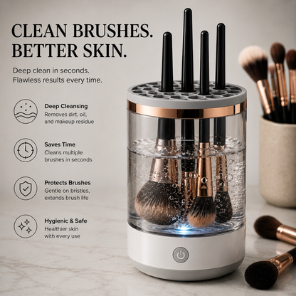 Automatic Makeup Brush Cleaner