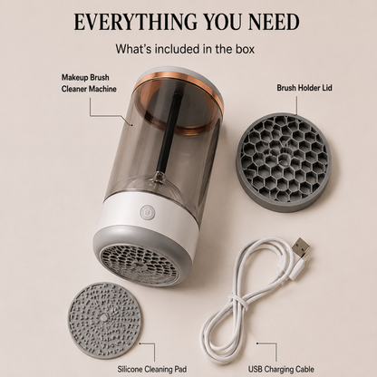 Automatic Makeup Brush Cleaner